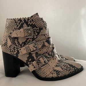 Steve Madden Snake Print Booties